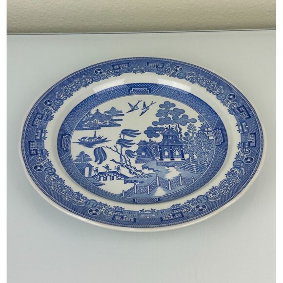 Spode Blue Room Collection Plate WILLOW 10.5" Made in England Oriental Decor - Picture 11 of 11